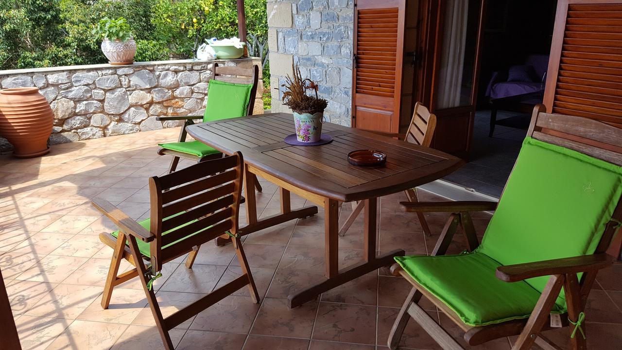 Villa Onar A Stone House With Amazing View Stoupa Exterior photo